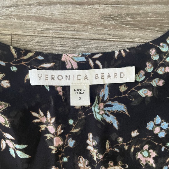 Veronica Beard Merrill Floral Drawstring Midi Dress - Picture 3 of 8